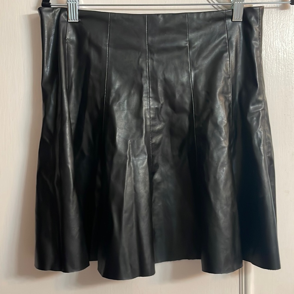 Zara mini leather skirt